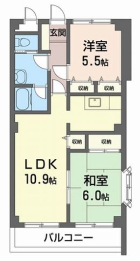 ソレアード  107号室 間取り