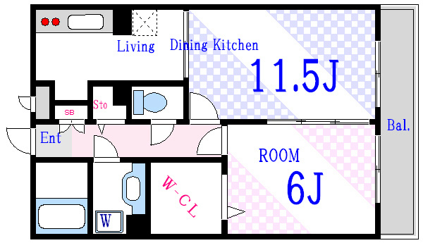 グランフィールド松江Ⅱ 間取り