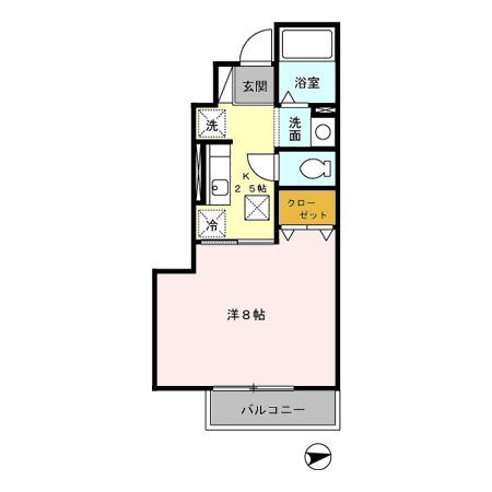 シャトレー東向島 103号室 間取り