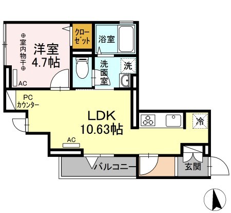 アムール東向島 間取り図