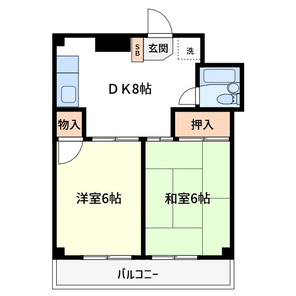 コーポはば 間取り
