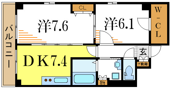 グランシャリオ篠崎 間取り