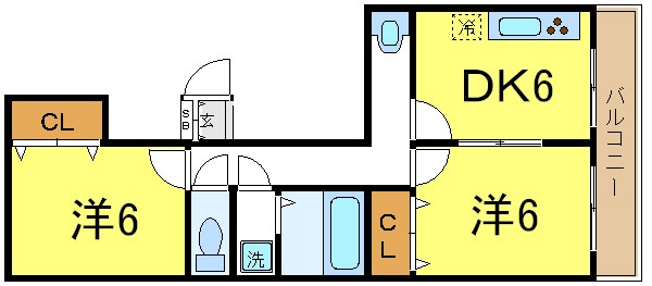 シャトレ戸邉 間取り