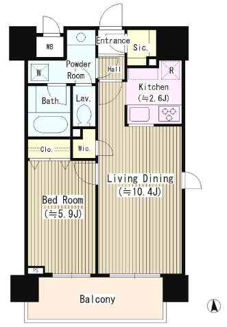 パーク　フィル　ヴェール 間取り図