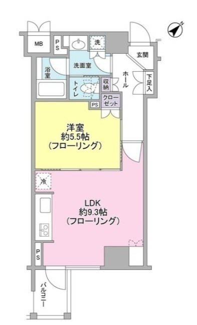 クオリア銀座  間取り