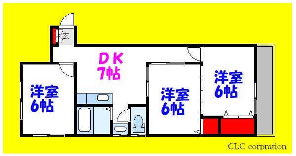 永井コーポラス 101号室 間取り