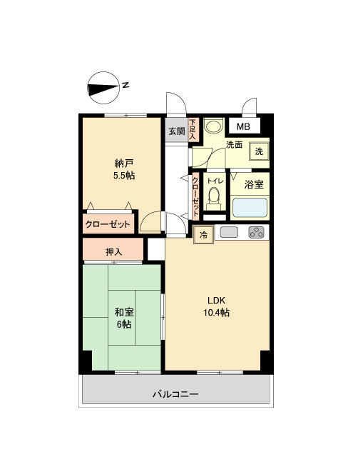 マンション白陽   間取り