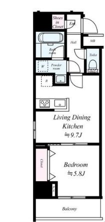 西日暮里フラッツ 間取り