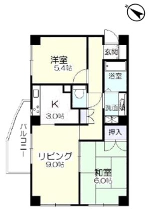 ＫＩＲＡＫＵ２ B棟号室 間取り