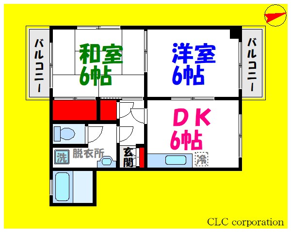Neuer 102号室 間取り