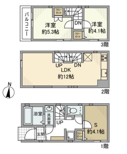 町屋6丁目戸建 間取り