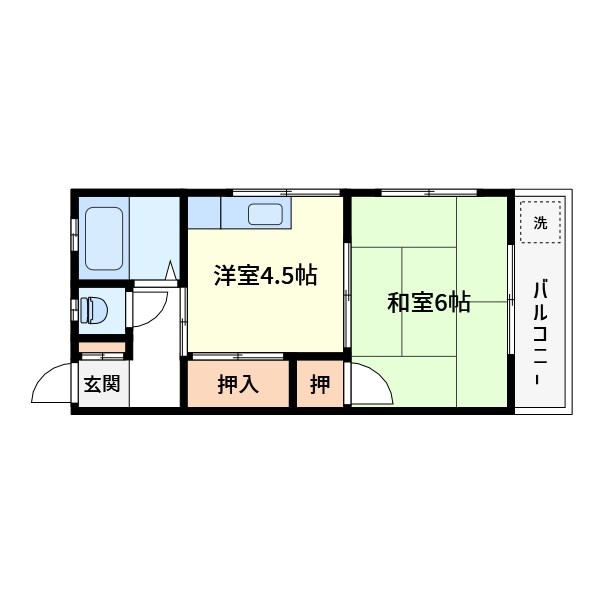 橋本コーポ 間取り