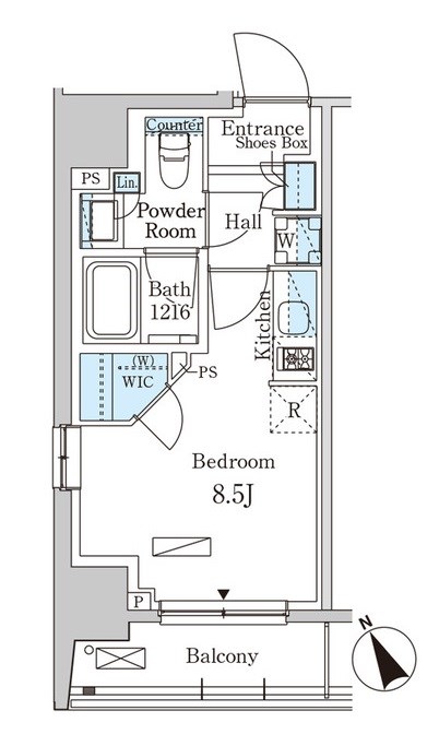 パークアクシス日本橋茅場町ステーションゲート 間取り