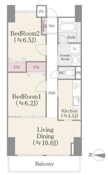 アビタシオン大島     間取り図