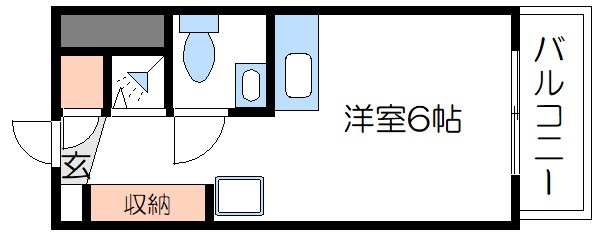 フローラ５ 533号室 間取り
