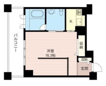 レジデンスシャルマン月島 間取り図