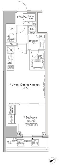 ザ・パークハビオ日本橋茅場町 間取り