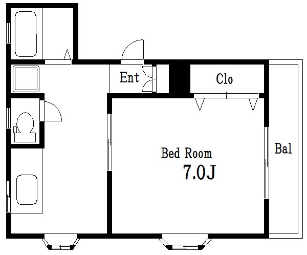 １丁目コーポ峰 間取り図