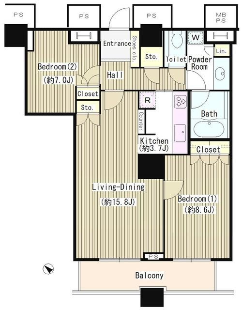 THE　TOKYO　TOWERS　シータワー 間取り