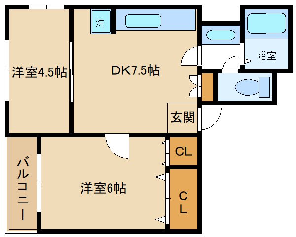 クライムハイツＡ 間取り図