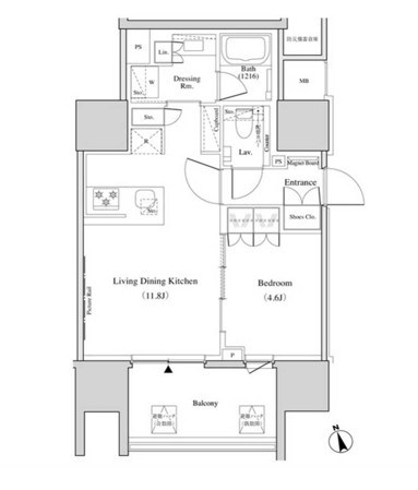 ザ・パークハビオ北千住 間取り