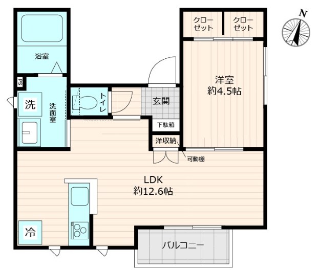 仮称)メゾンKソレイユ 間取り