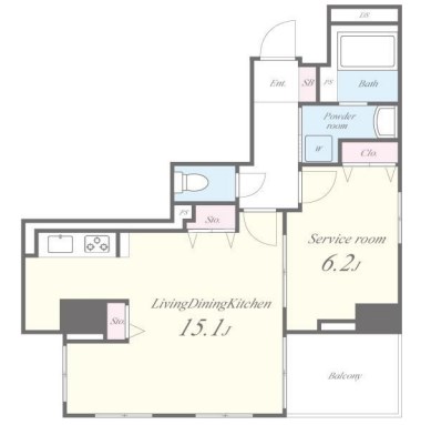 MEIN SCHLOSS 三河島（マインシュロス） 間取り