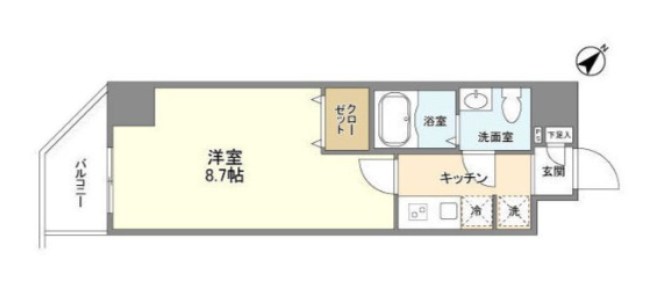 アルファコート王子２  間取り