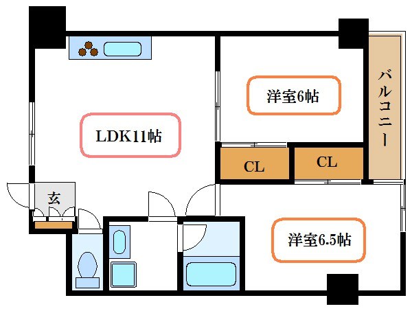 コスモリード篠崎駅前 間取り図