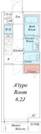 リブリ・田端  間取り