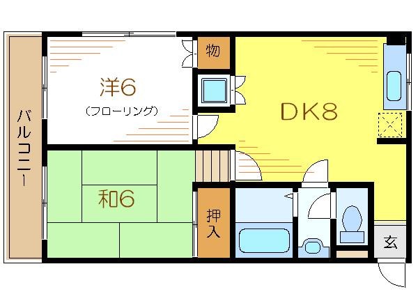 フェニックスコート 301号室 間取り