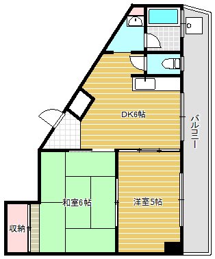 ミトモビル岳洋マンション  間取り