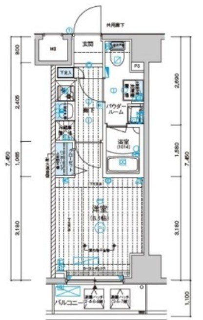 メインステージ千住中居町 間取り