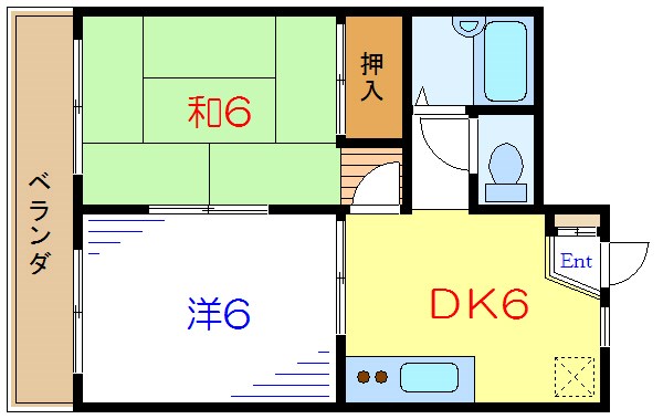 ロワール西一之江 間取り図