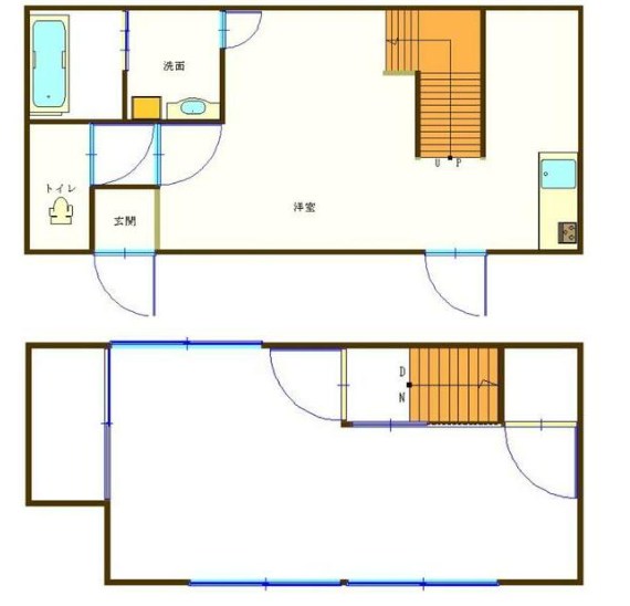 鹿骨貸家Ⅱ 間取り