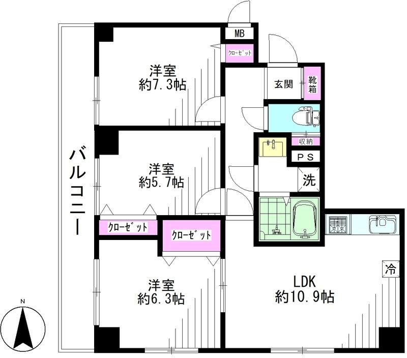 ウエストレジデンス 間取り図