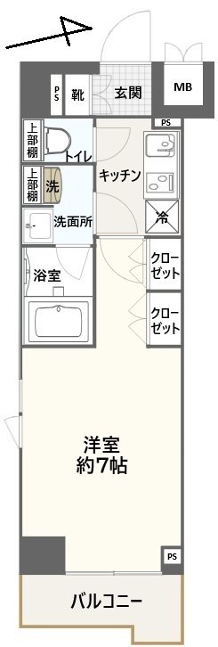 ルーブル大島弐番館 間取り図