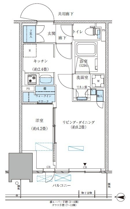 パークアクシス西大島コンフォートスクエア 間取り図