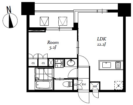 レジディア日本橋馬喰町Ⅲ 間取り