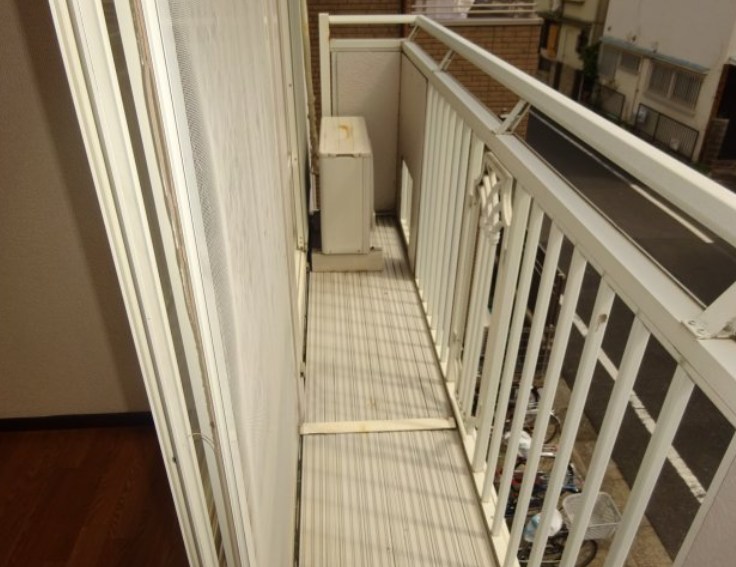 ハイツカミオ ベランダ