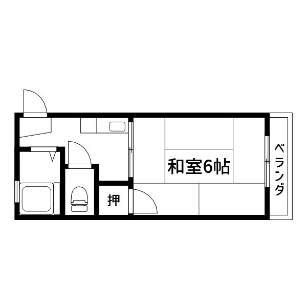 アローハイツ 間取り