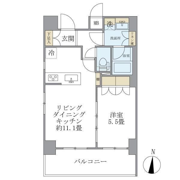 レクシード両国駅前  間取り図