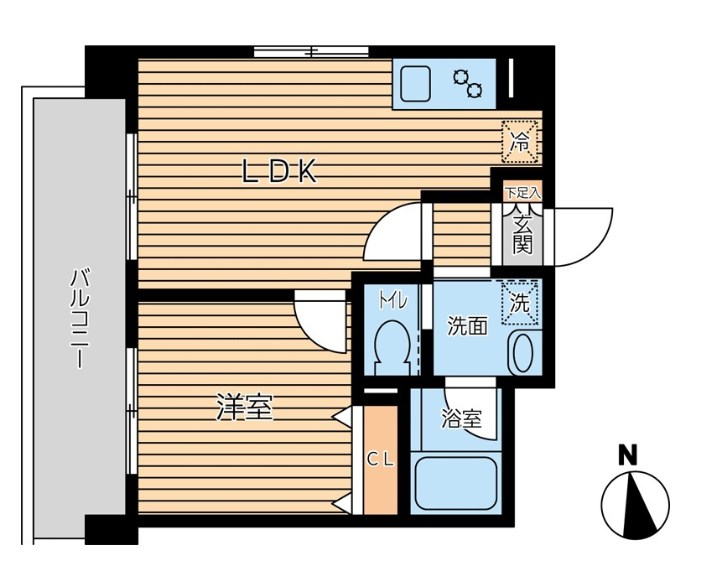 オーキッドレジデンス三ノ輪Ⅱ  間取り