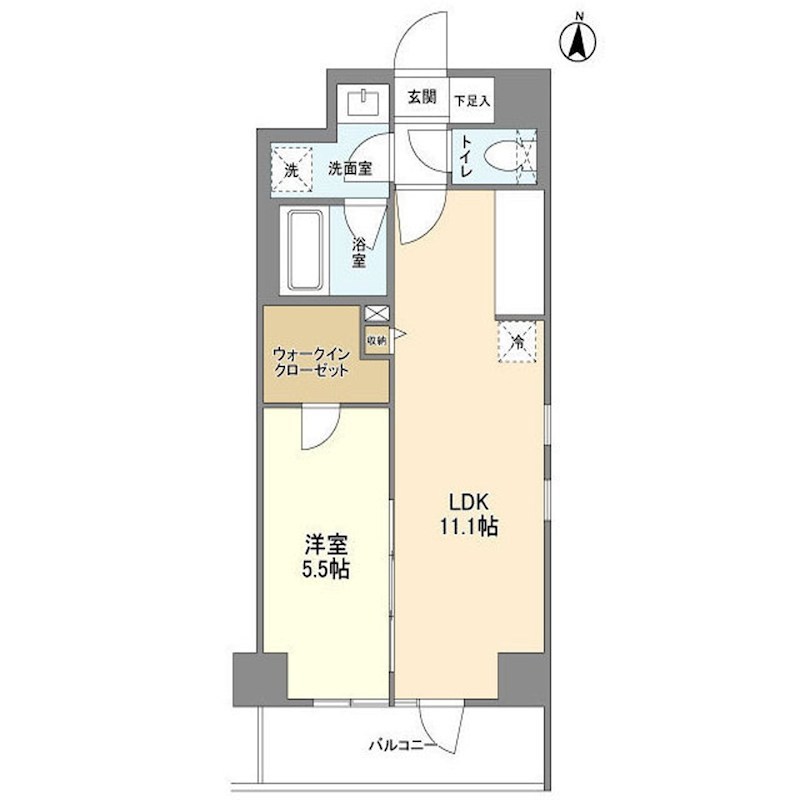 Ｌ・ＢＡＳＥ押上Ｓｏｕｔｈ   309号室 間取り