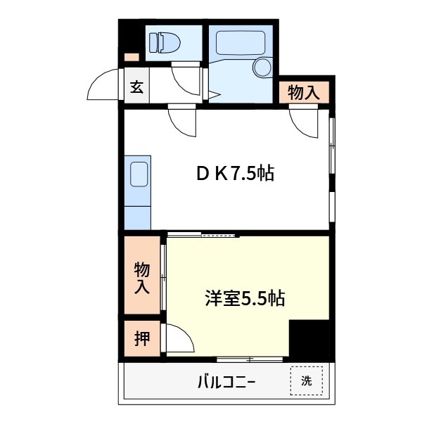ハイホーム沖田 間取り図