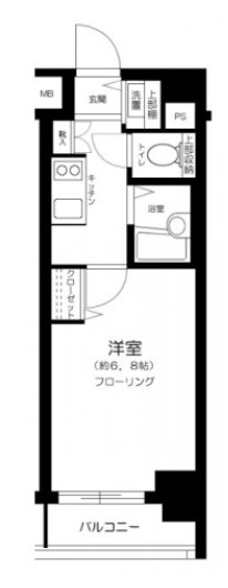 プレール・ドゥーク清澄白河  間取り図