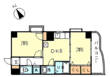 シャトレＦＴ 602号室 間取り