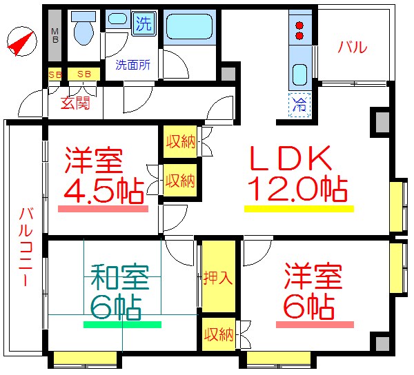 向島ホームズ 間取り図