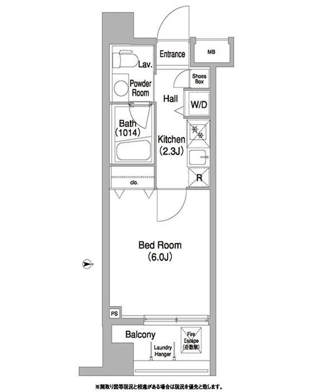 コンフォリア本所吾妻橋 204号室 間取り