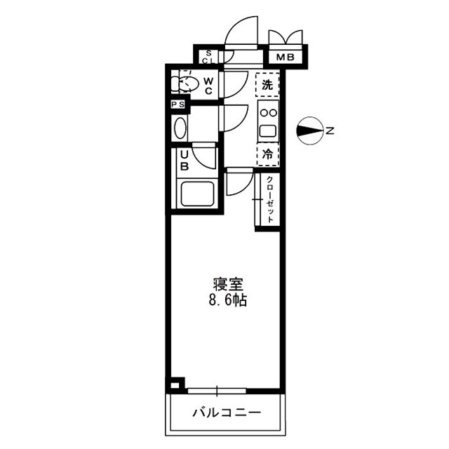 レジディア亀戸 間取り図